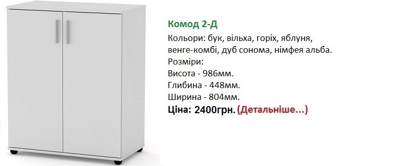 Комод-2Д Компанит, Комод-2Д цена