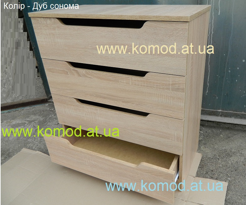 Комод 4-М дуб сонома Компанит, комод 4М дуб сонома фото, комод 4-М дуб сонома Компаніт Київ,