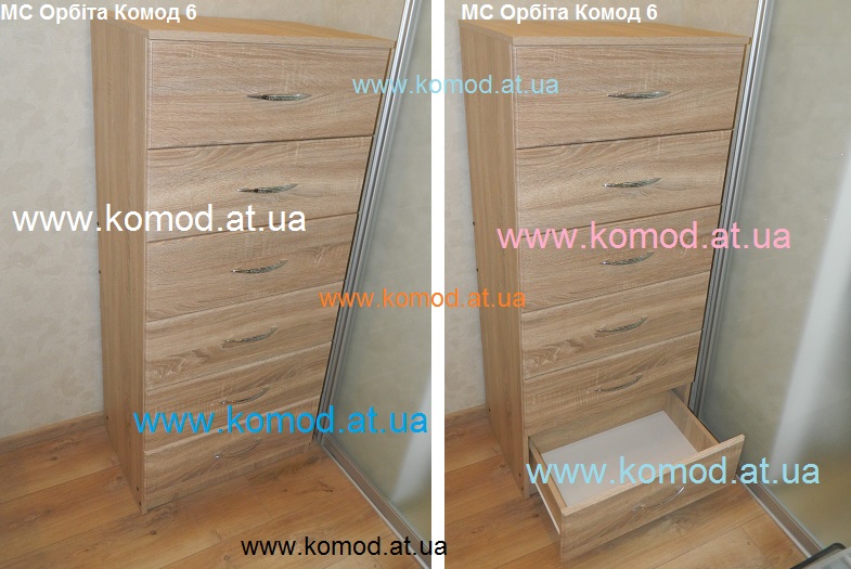 Комод 6 Киев дуб сонома, фото, цена