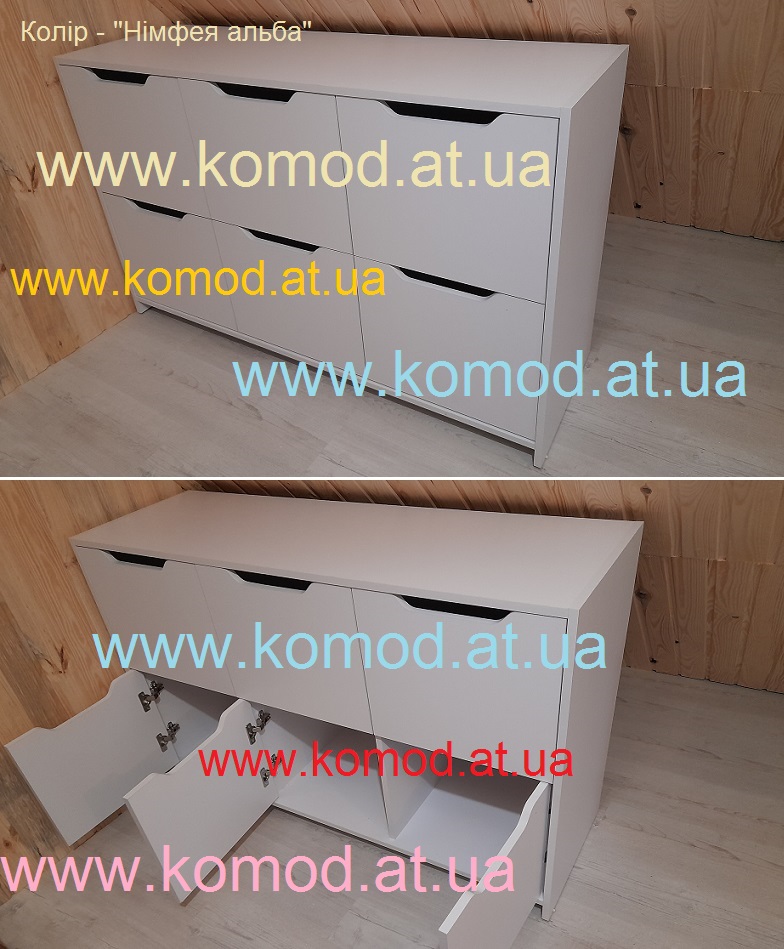 Комод 6Д Компанит нимфея альба, комод 6-Д Компаніт німфея альба,