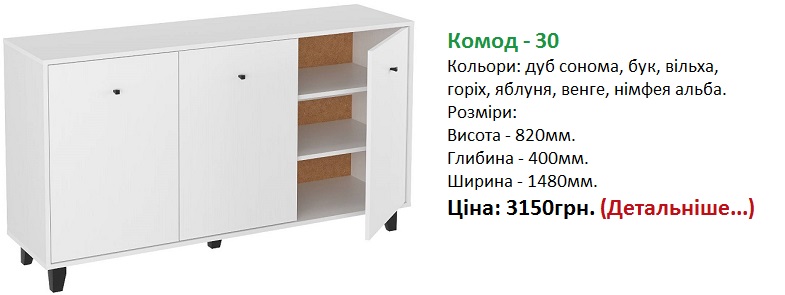 Комод-30 Компаніт ціна