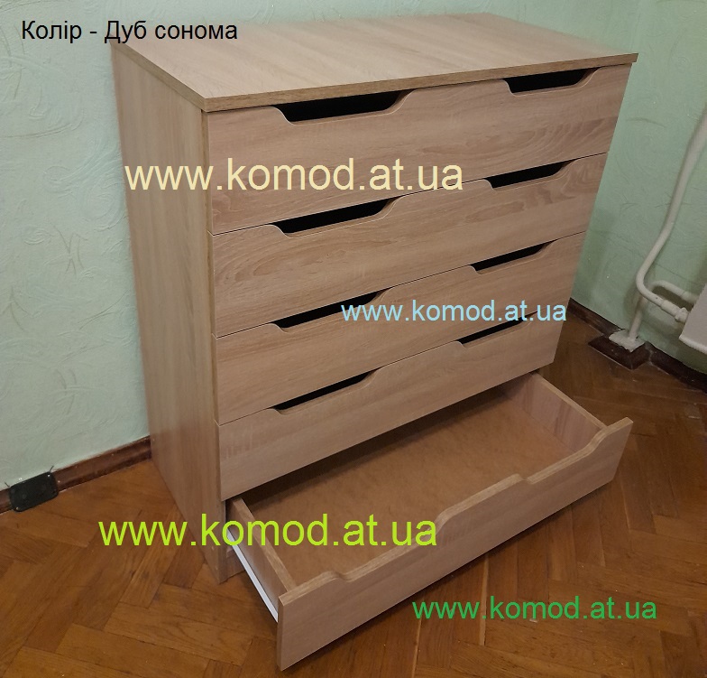комод 5М дуб сонома Компанит, комод 5М дуб сонома фото, комод 5-М дуб сонома Київ,