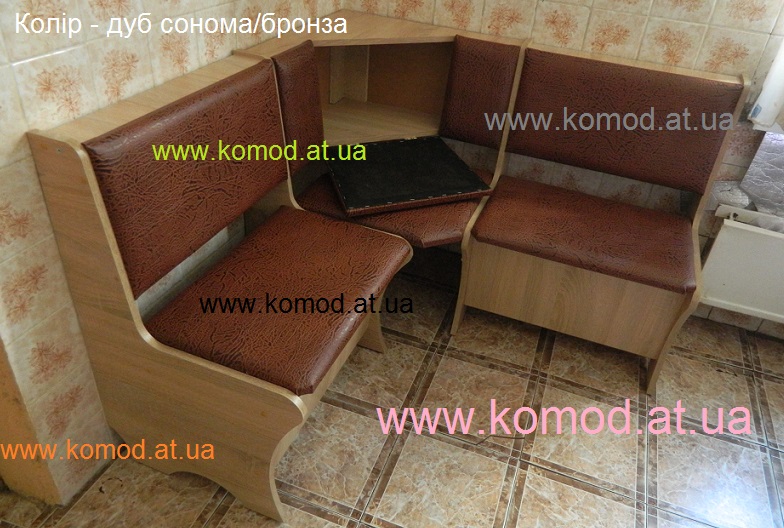 кухонный уголок Дакар дуб сонома бронза Компанит фото