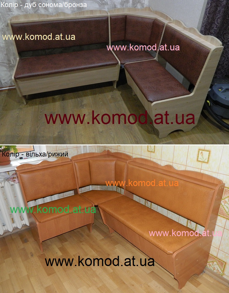 кухонный уголок Родос Компанит дуб сонома бронза, кухонный уголок Родос ольха рыжий, уголок Компанит Родос фото, куточок Родос Компаніт фото Київ,