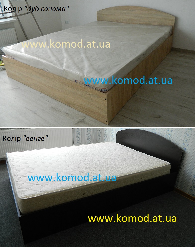 кровать-140 Компанит, кровать-160 Компанит дуб сонома, кровать 160 Компанит фото, кровать-160 венге фото, кровать 140 венге Компанит,