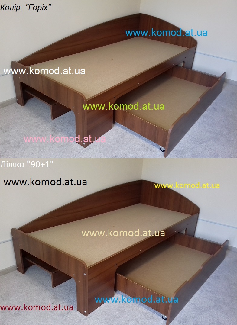 кровать 90+1 Компанит орех Киев