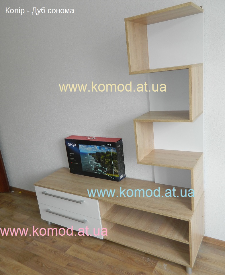 Полка П-26 дуб сонома комби, полка 26 Компанит фото, полка П-26 фото Компанит,
