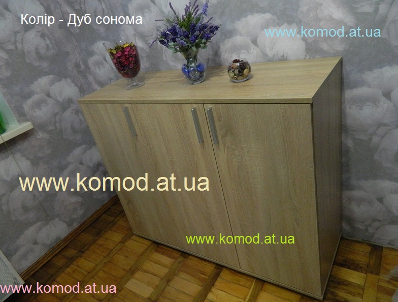 Комод 3-Д Компанит, Комод 3-Д дуб сонома, Комод 3-Д фото, комод 3Д Компаніт Київ,