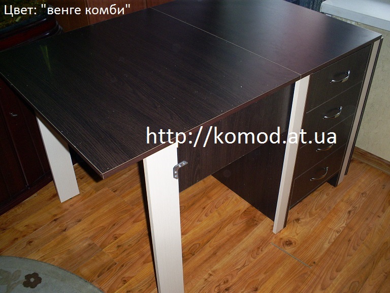 стол книжка-3 Компанит венге-комби
