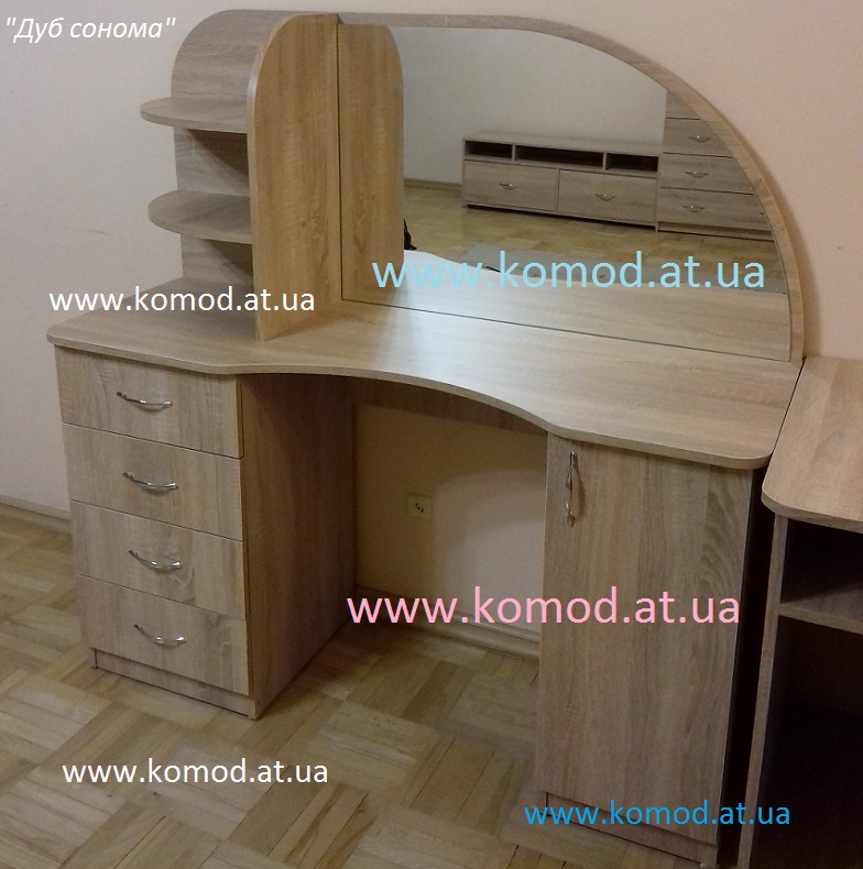 Трюмо-6 Компанит цена, Трюмо-6 Компанит Киев, Трюмо-6 дуб сонома фото, Трюмо-6 Компанит фото, Трюмо-6 Компанит купить в Киеве,